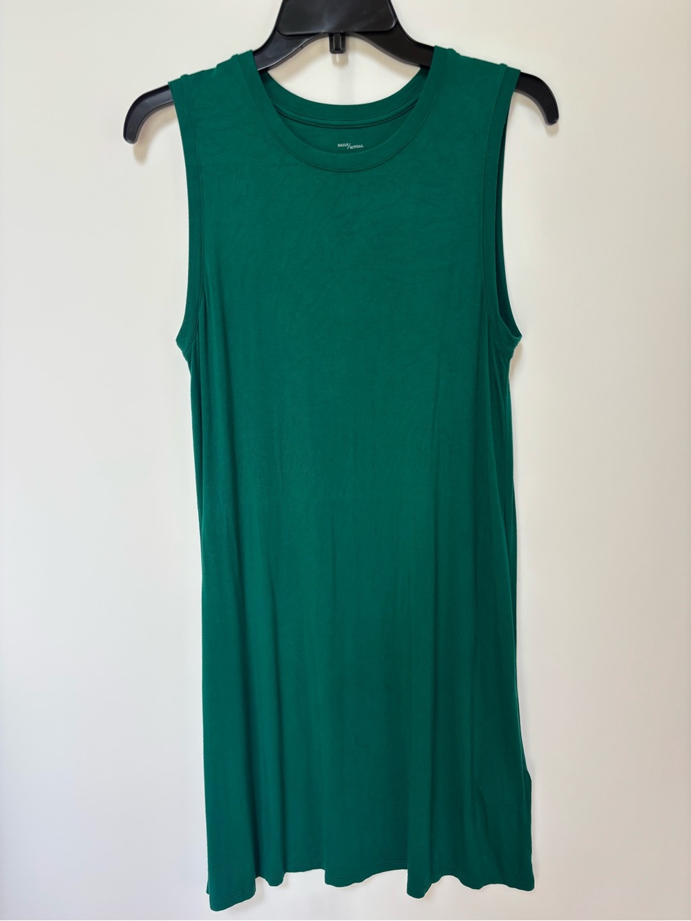 Daily Ritual Green Tank Dress , Medium